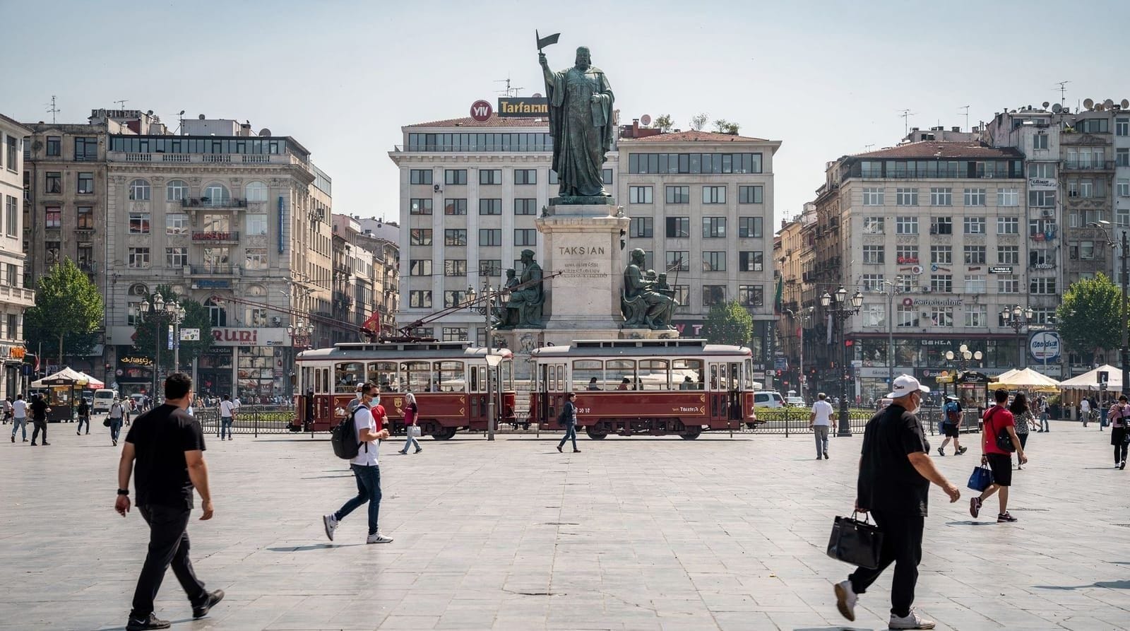 Taksim Square and surroundings, Istanbul and Turkey
